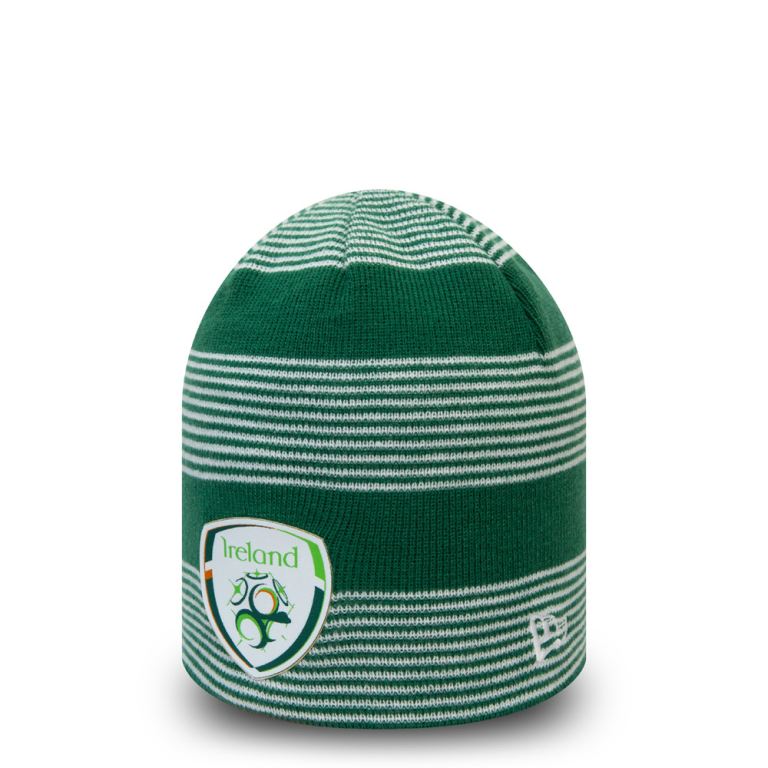 Gorras New Era Football Verdes - FA Ireland Skull Beanie Hat 69120BLEH